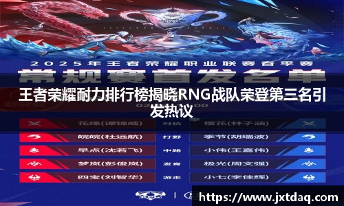 王者荣耀耐力排行榜揭晓RNG战队荣登第三名引发热议
